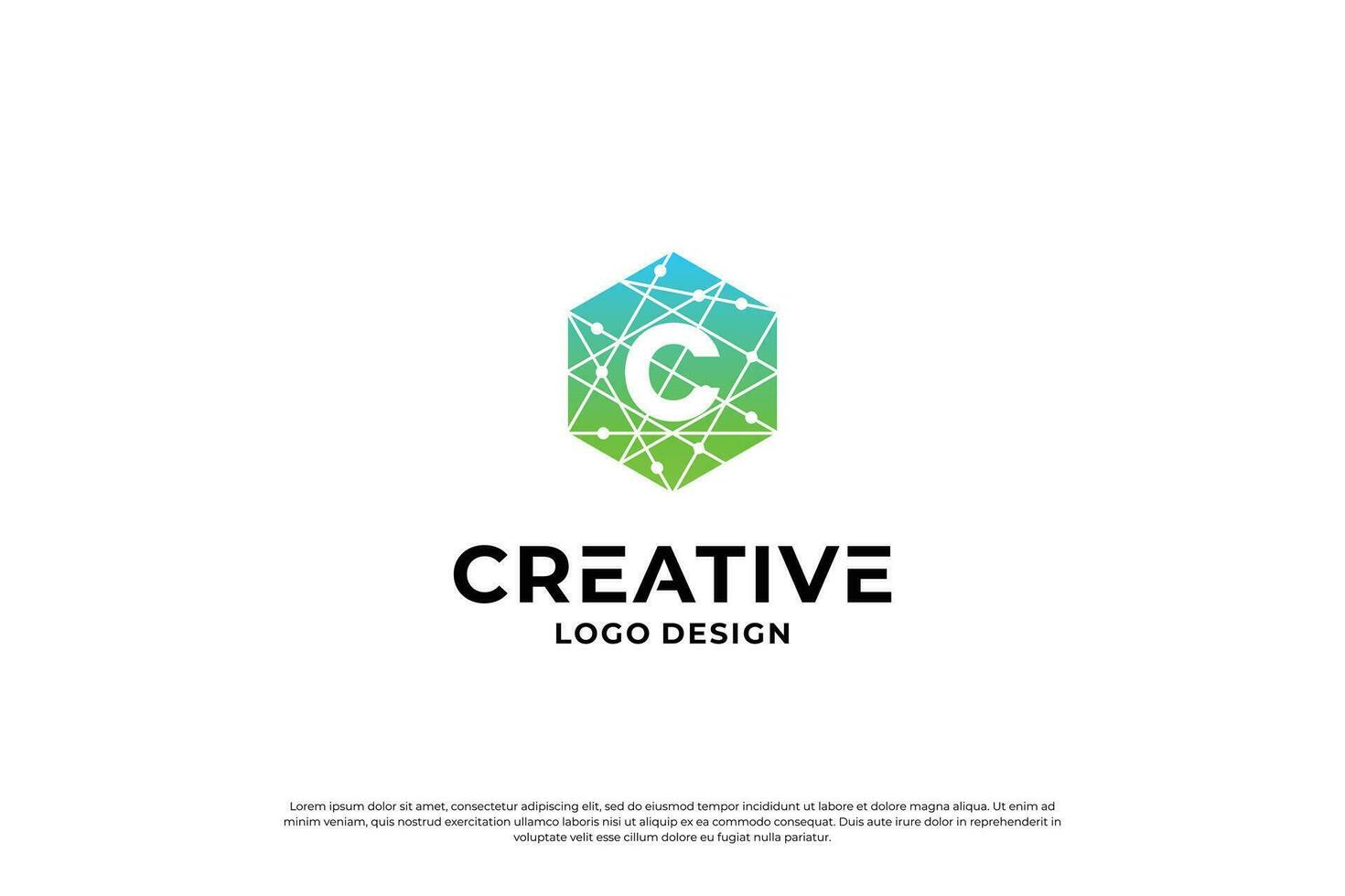 letra C logo diseño modelo. creativo inicial letras C logo diseño símbolo. vector