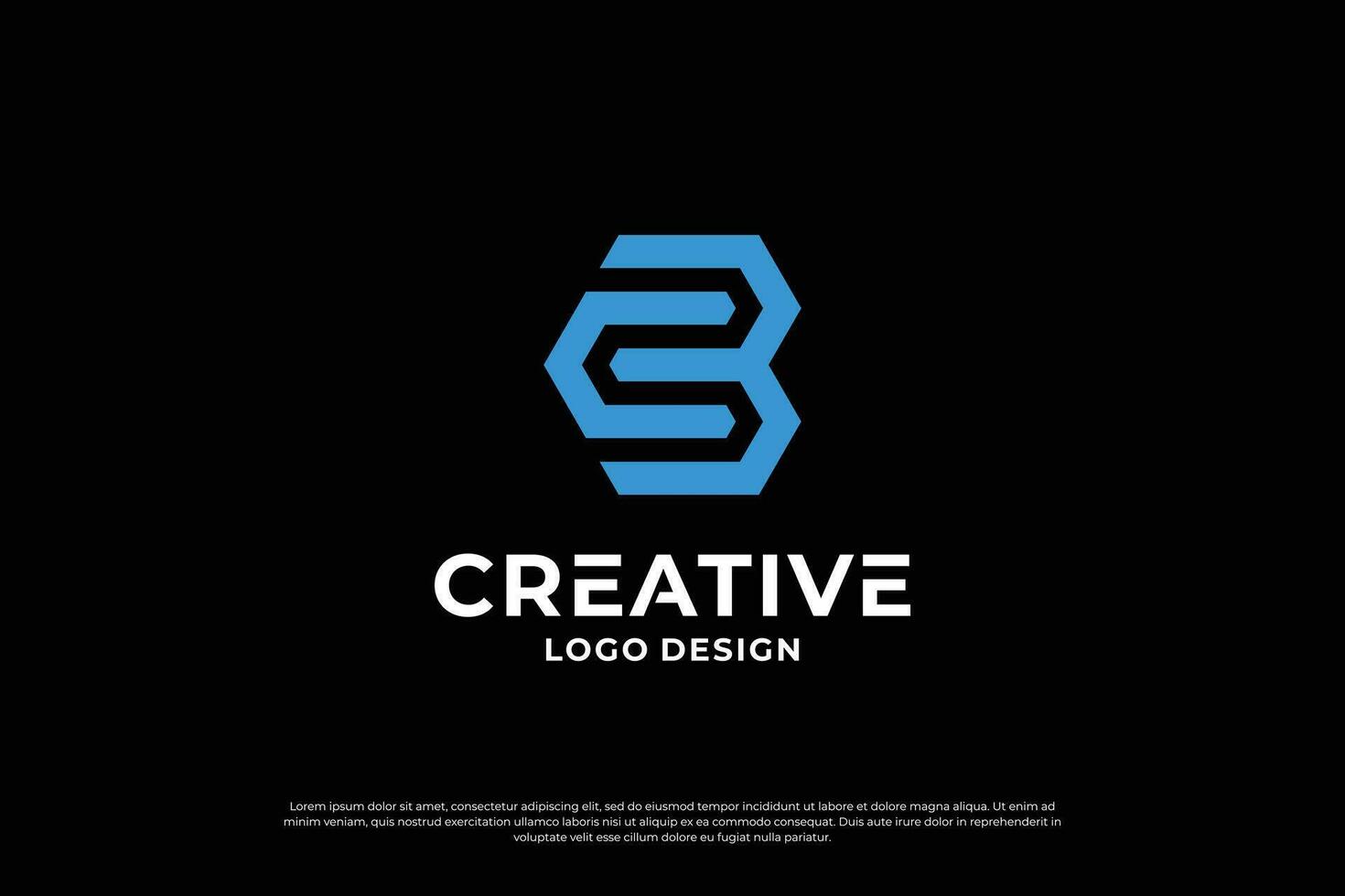 Letter B logo design template. Creative initial letters B logo symbol. vector
