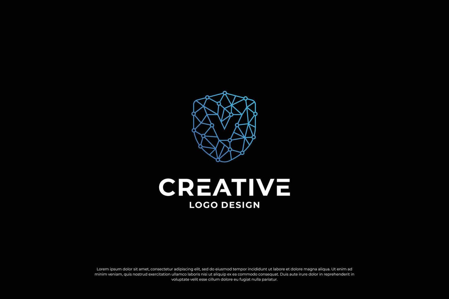 Letter v logo design template. Initial letters v. Creative v symbol. vector