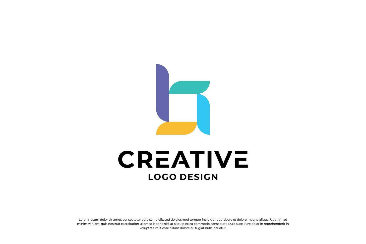 Letter B logo design template. Creative initial letters B logo symbol. vector
