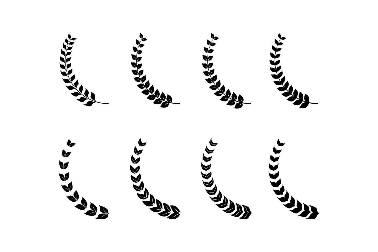 laurel guirnalda icono logo elementos colocar. vector