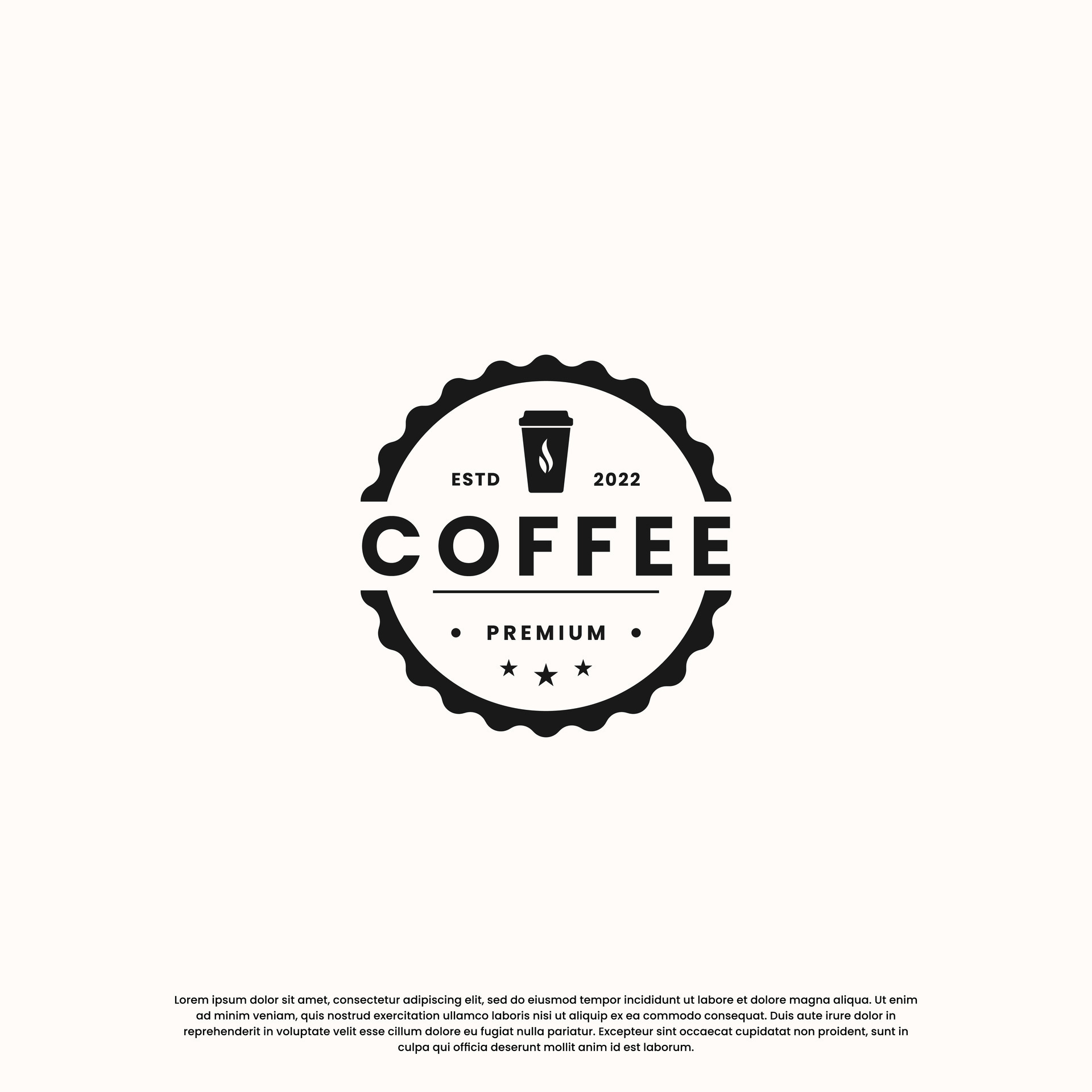 vintage coffee logo design. retro coffee shop logo. 36161909 Vector Art ...