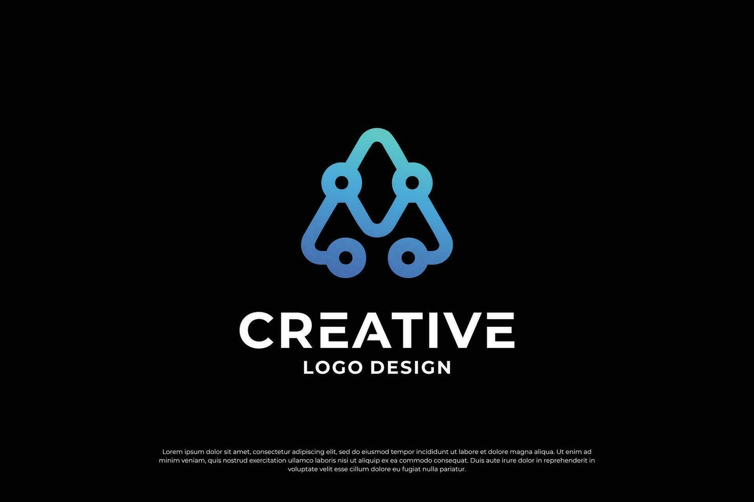 Letter A logo design template. Initial letters A. Symbol A. Creative letter A logo vector. vector