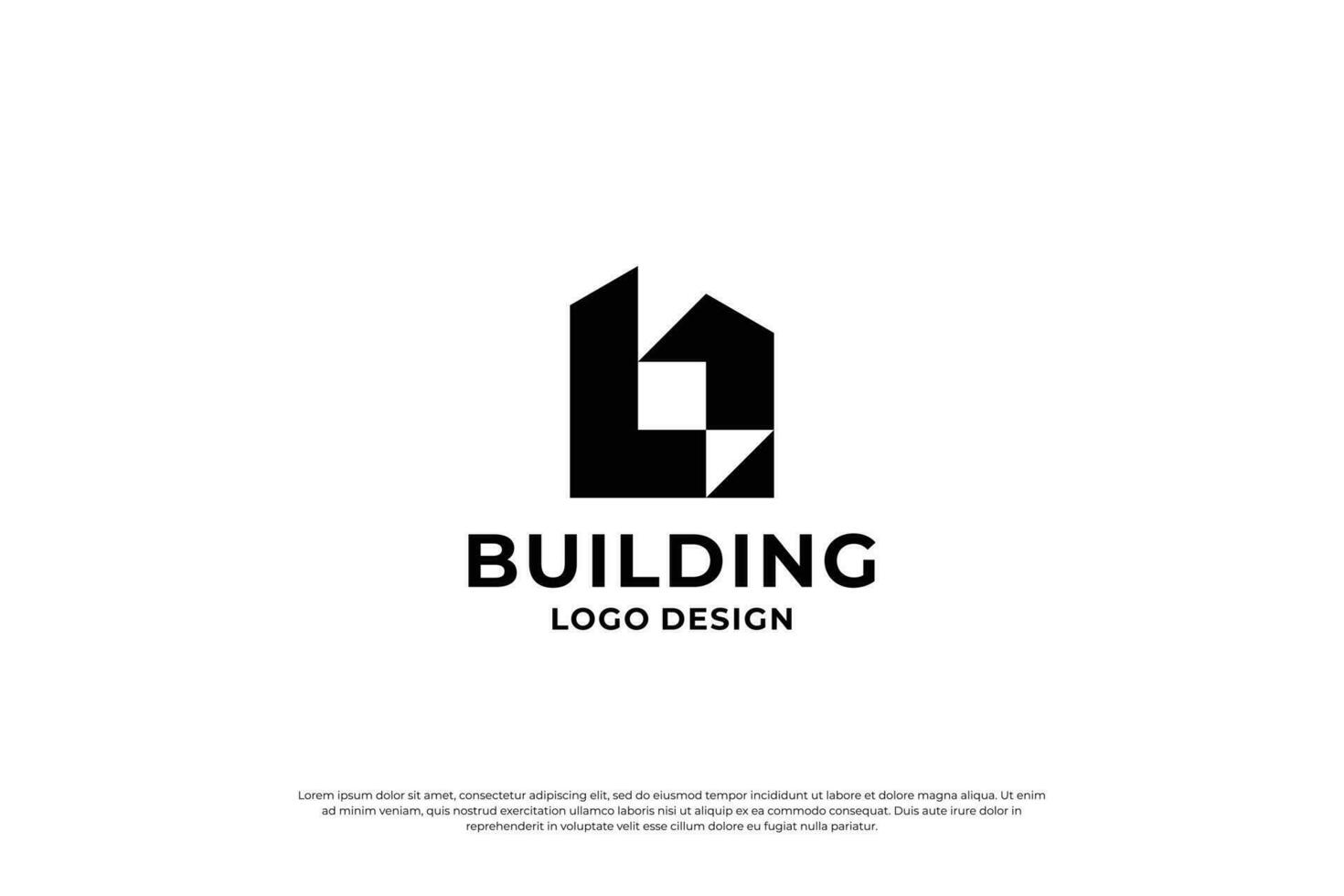 building combination abstract initial B logo design. vector