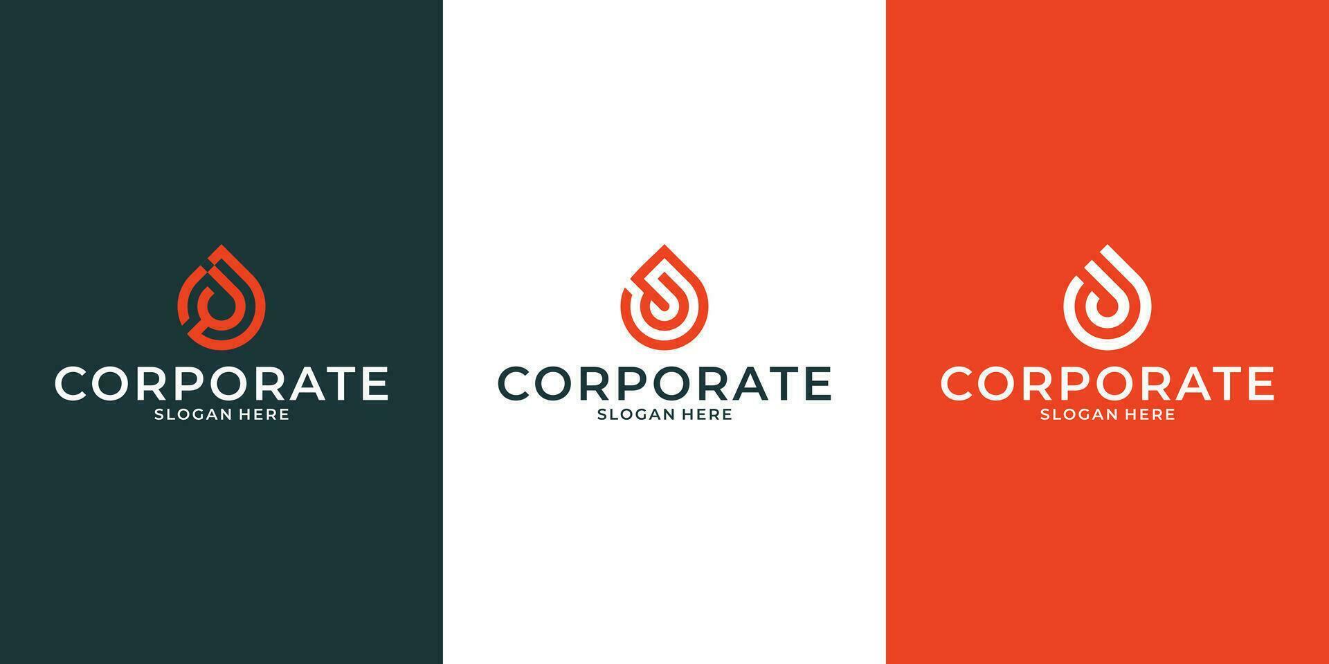 set of J logo design vector for your corporate