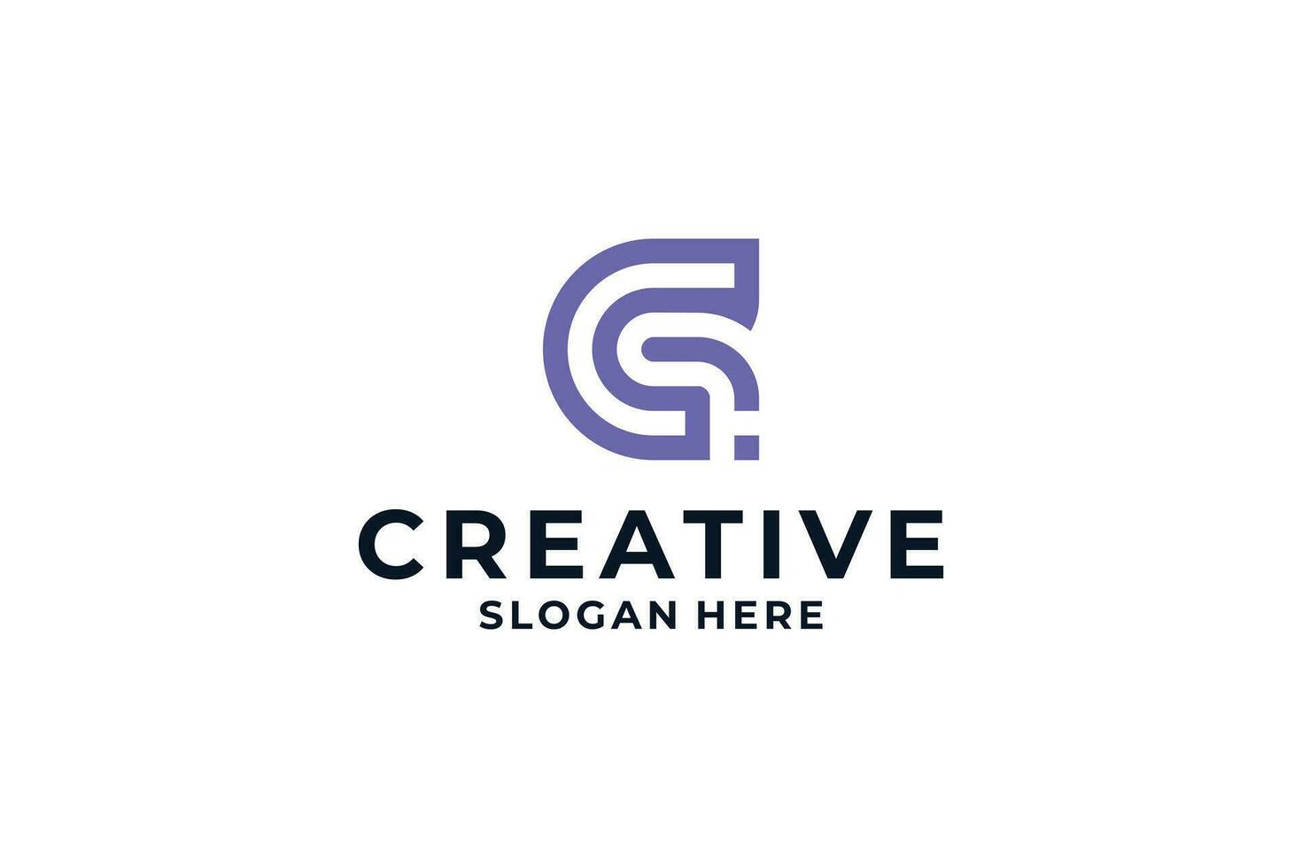 Letter G logo design with creative combination concept. vector