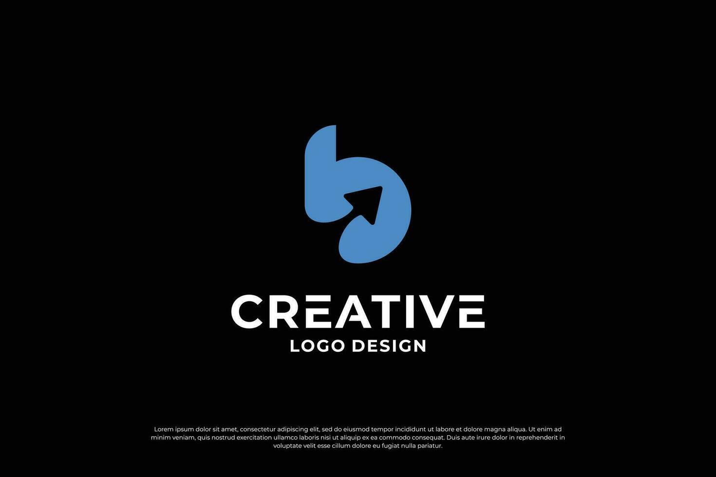 Letter B logo design template. Creative initial letters B logo symbol. vector