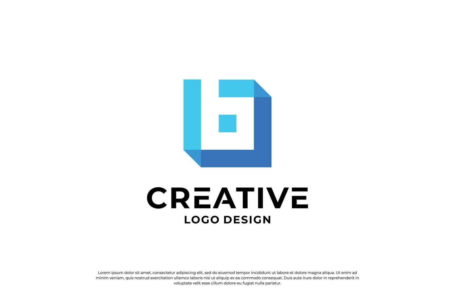 Letter B logo design template. Creative initial letters B logo symbol. vector