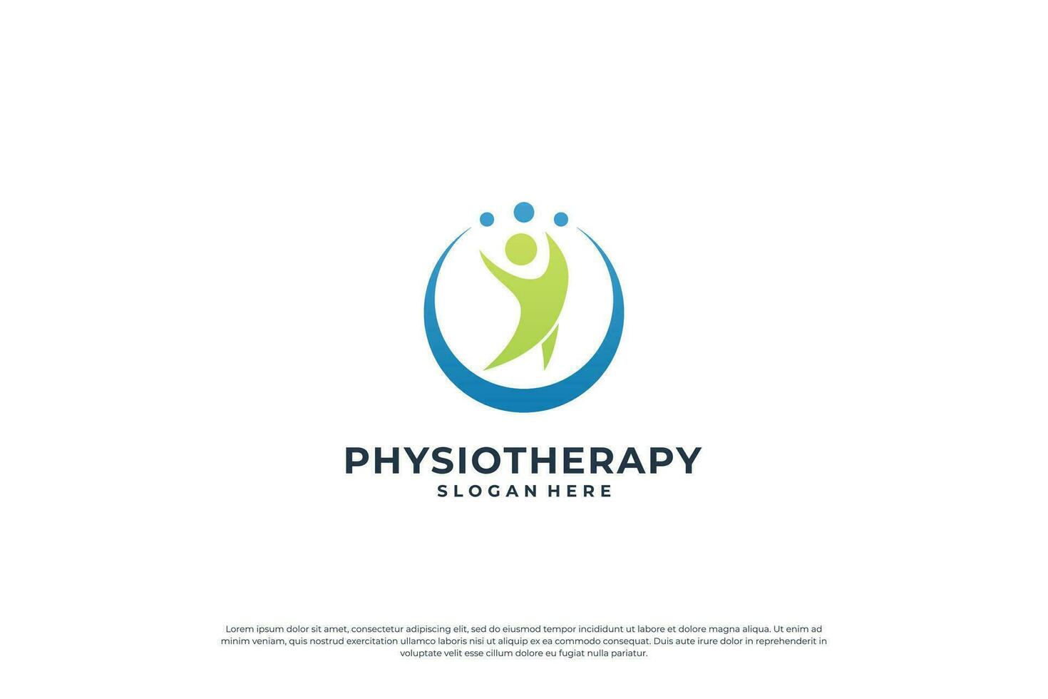 Healthcare Medical Logo design. Wellness Yoga Logo Design concept. vector