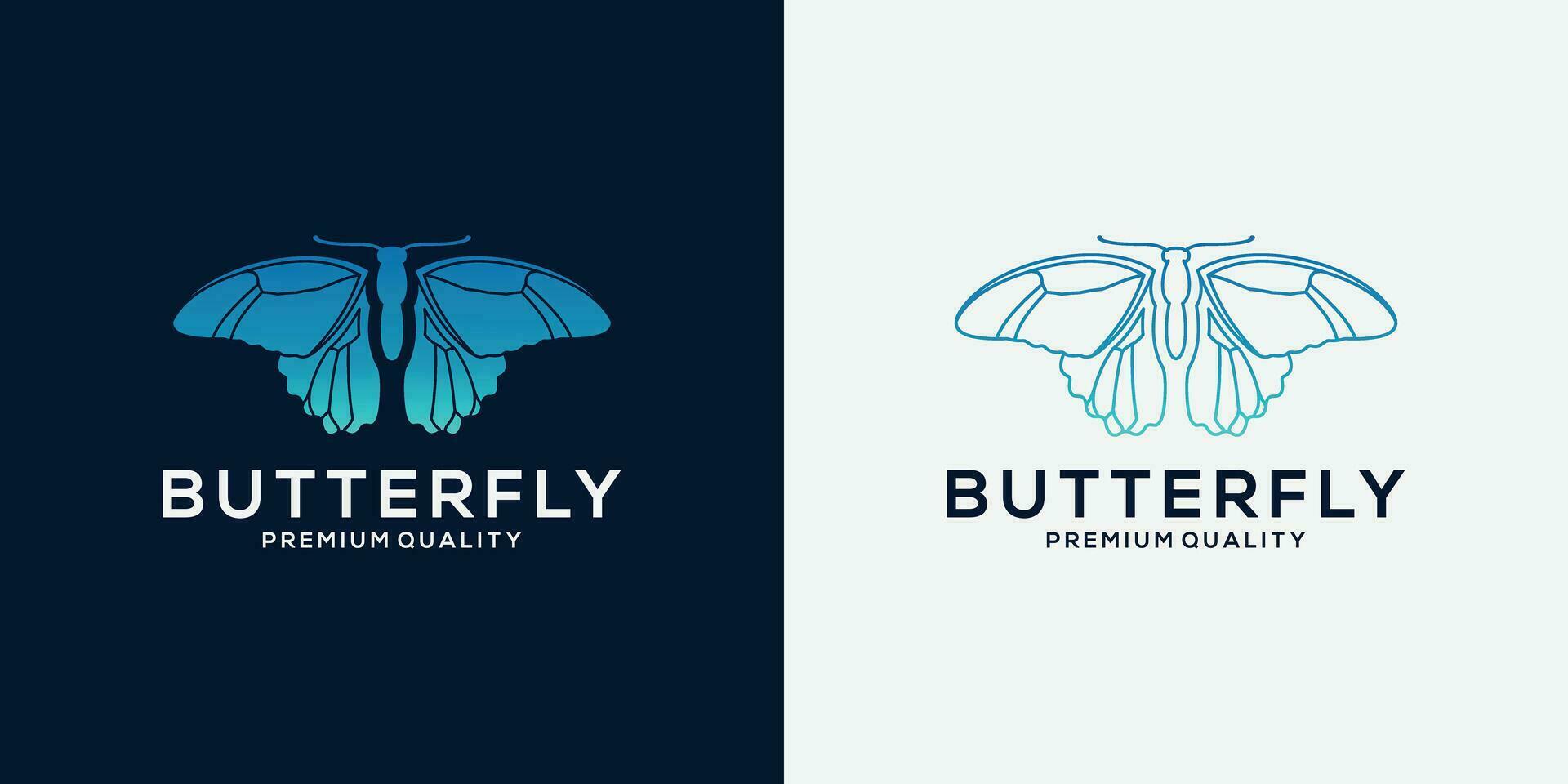 mariposa logo diseño modelo para tu negocio vector