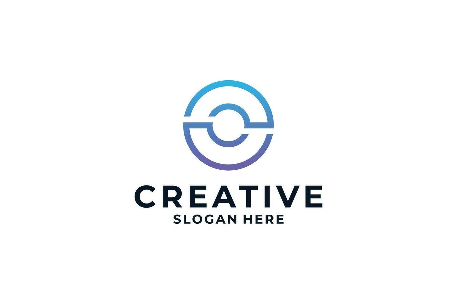Creative letter O logo design inspiration. vector
