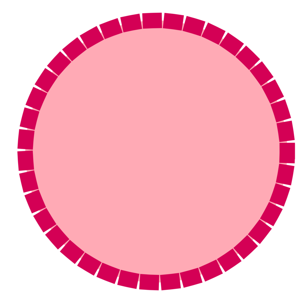 Graphic round text label circle frame png