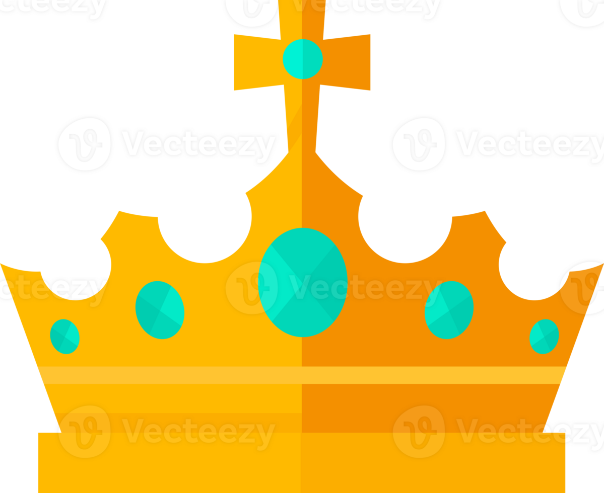 crown golden isolated one transparent background png