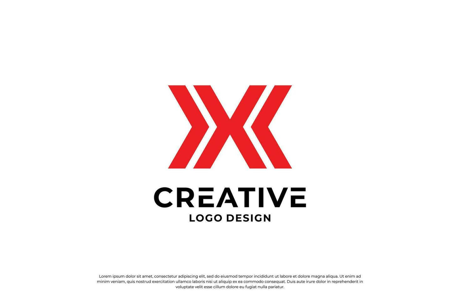 letra X logo diseño modelo. inicial letras X. creativo X símbolo. vector