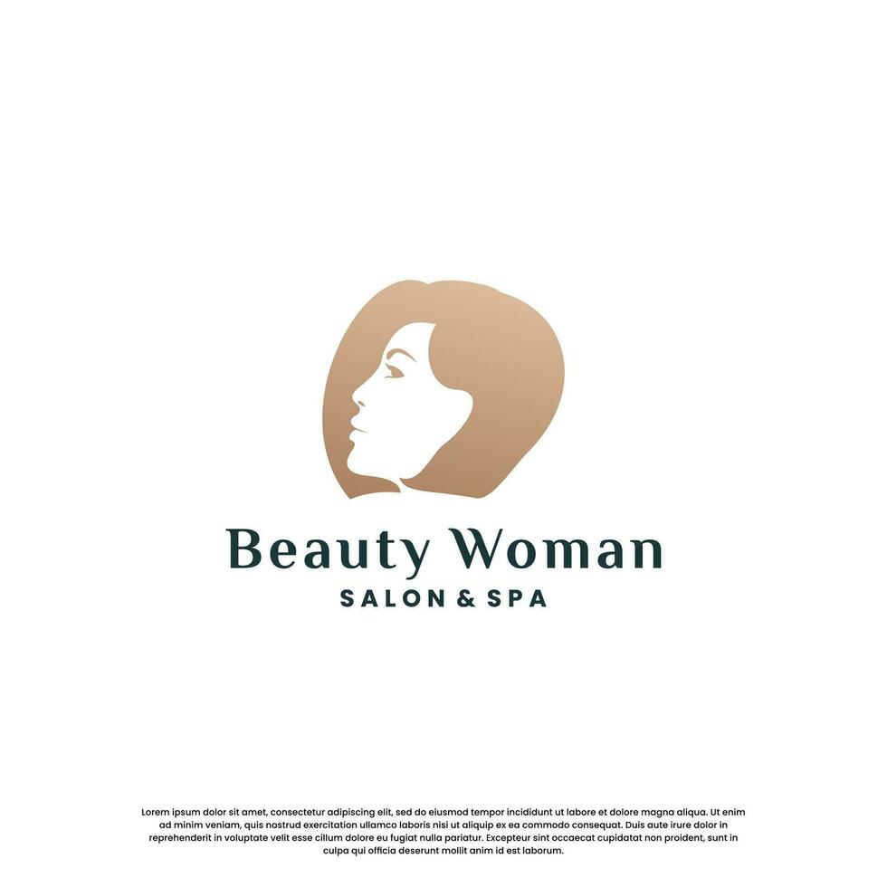 luxury beauty salon and spa logo design inspiration vector