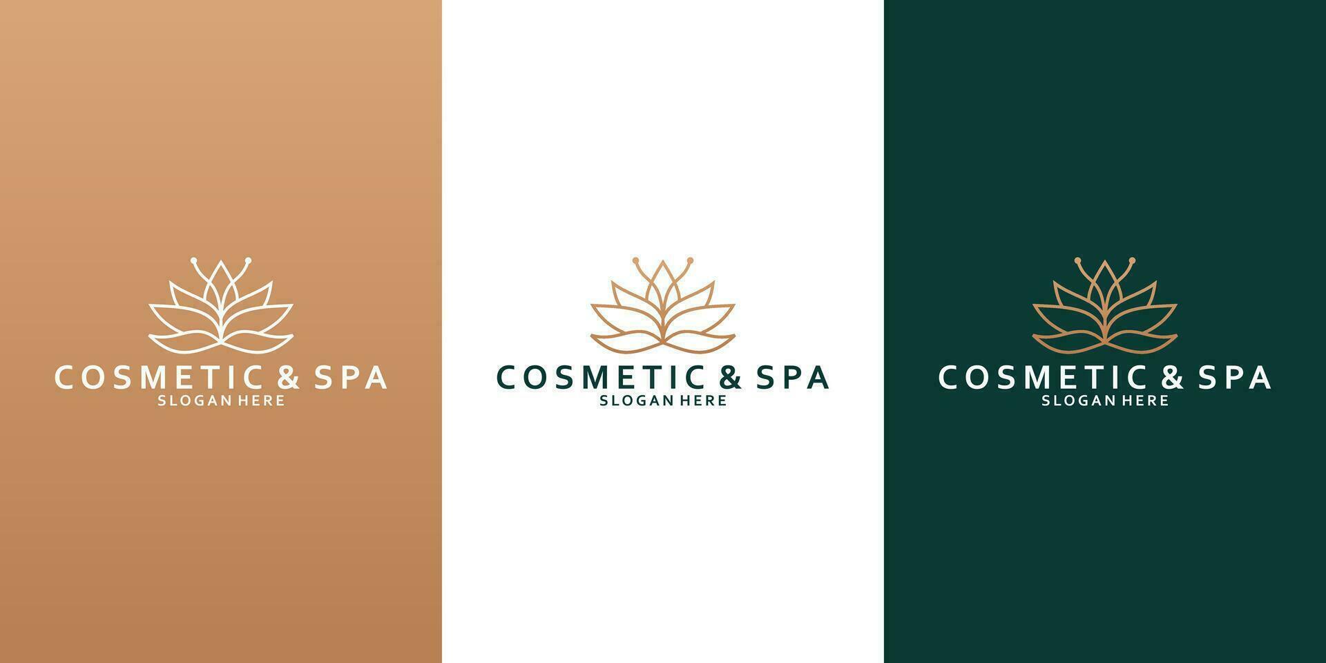 loto logo diseño para tu negocio spa, complejo, yoga vector