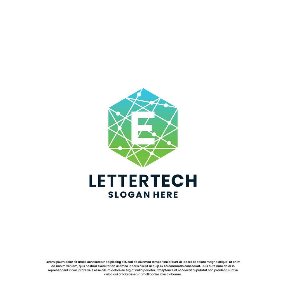 negocio letra mi logo diseño para tecnología, laboratorio, ciencia, informática empresa vector