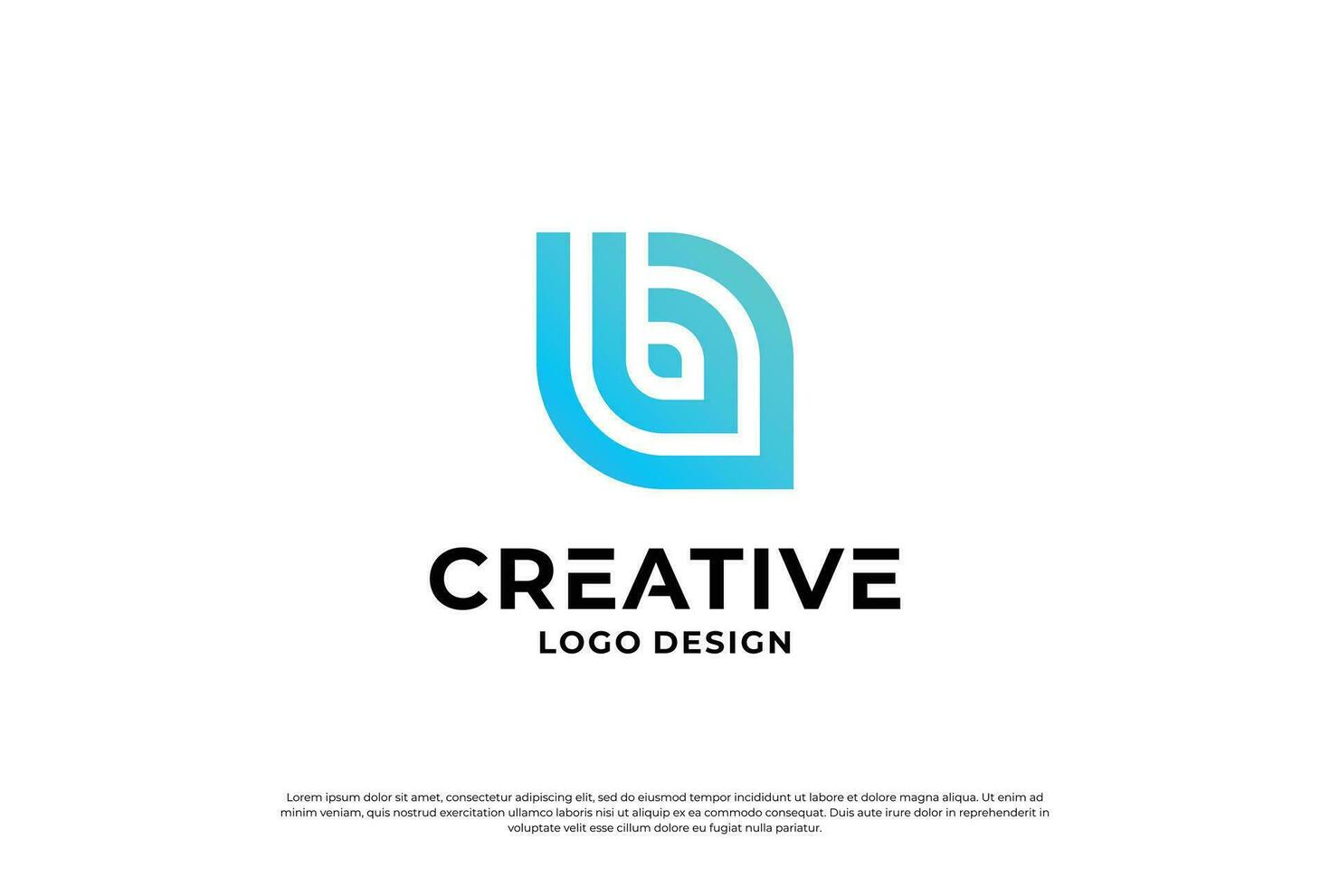 Letter B logo design template. Creative initial letters B logo symbol. vector