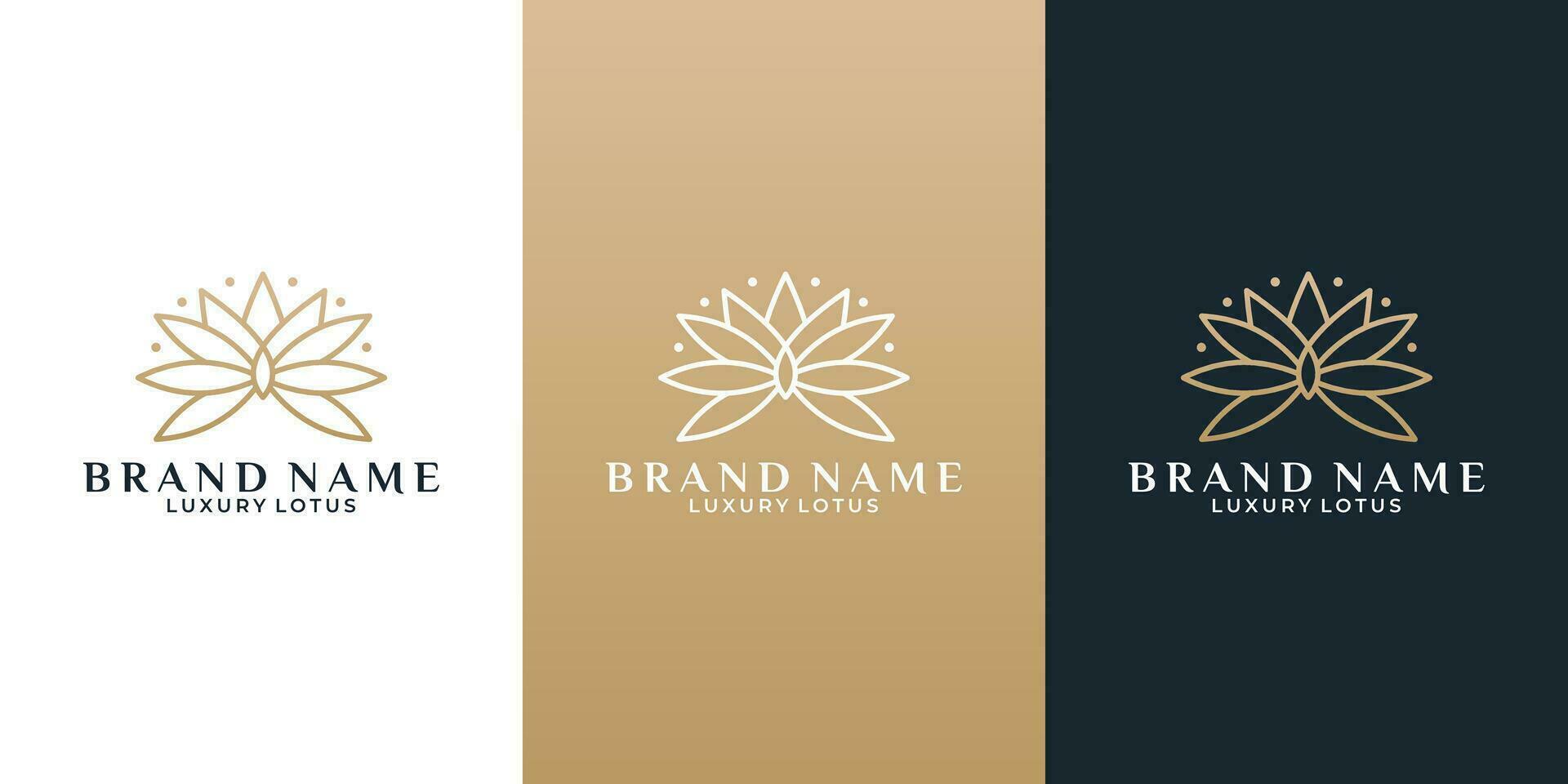 belleza flor loto logo diseño idea para tu negocio salón, cosmético hotel etc vector