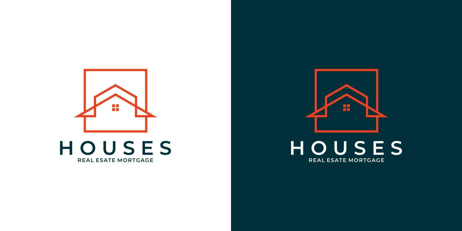 buildings real estate mortgage house logo design for your business vector