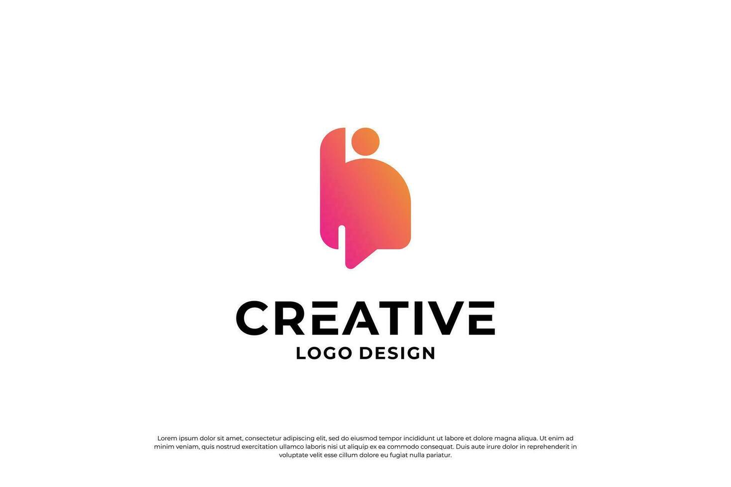 Letter B logo design template. Creative initial letters B logo symbol. vector
