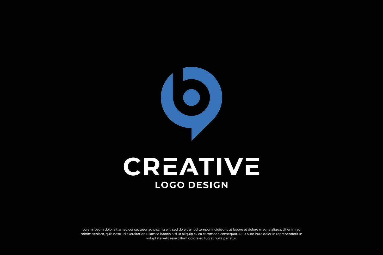 Letter B logo design template. Creative initial letters B logo symbol. vector