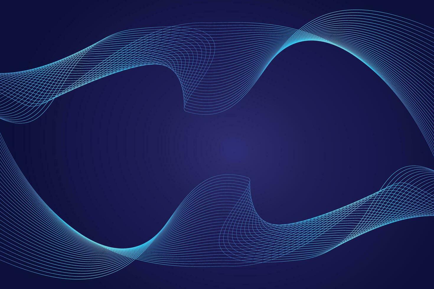 Modern abstract background with wavy or liquid concept. Gradient blue color. vector