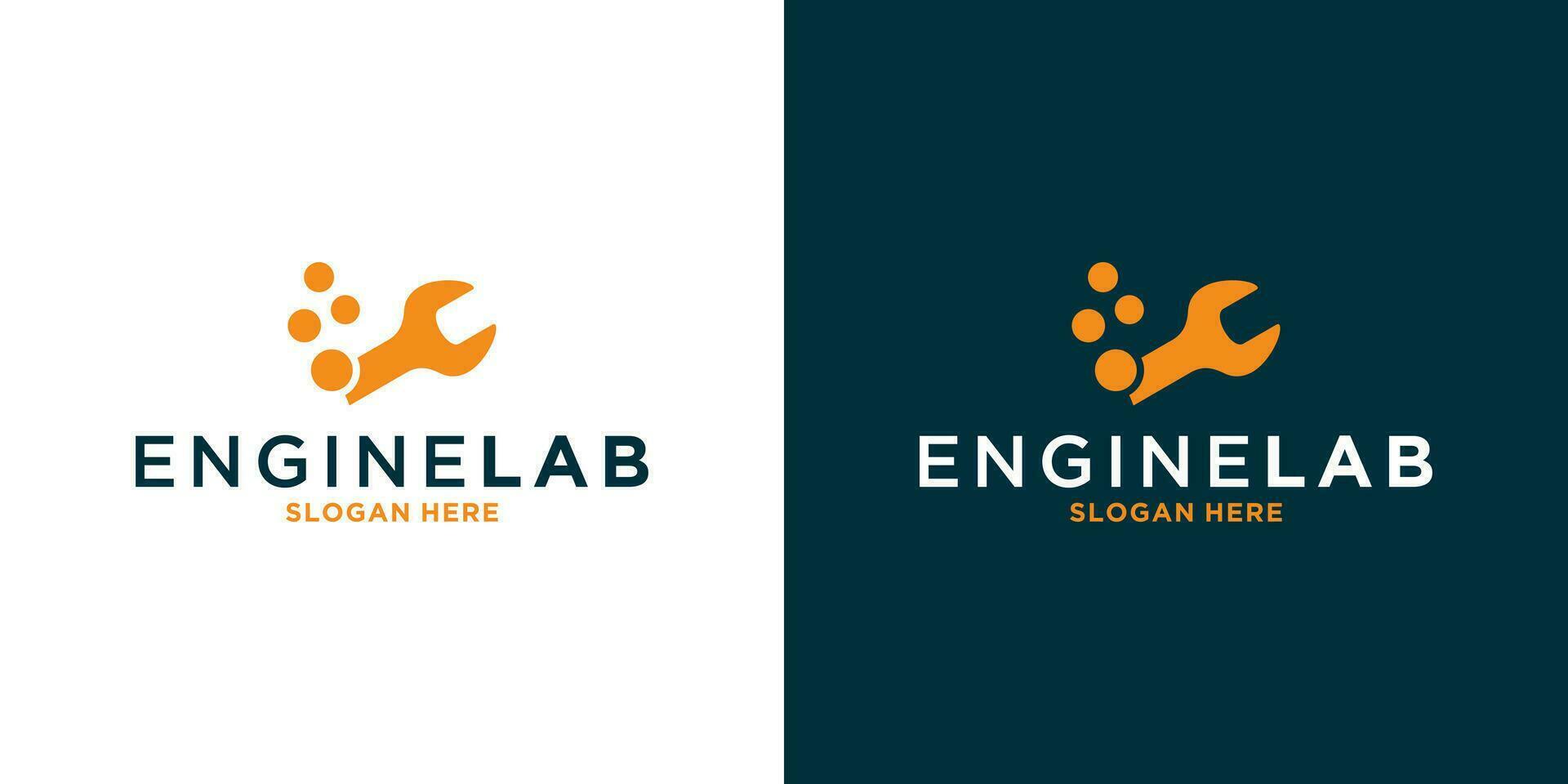 smart mechanic lab experiments logo design for your business vector