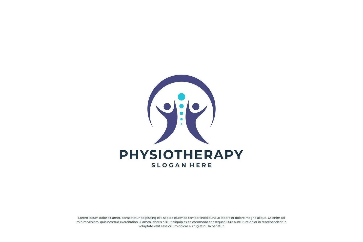 Wellness human care Logo Design concept. vector
