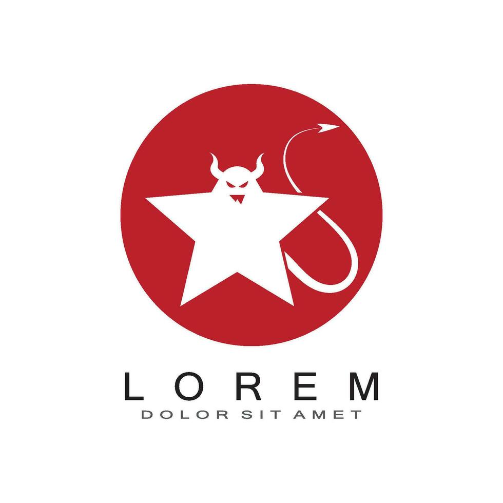 Devil logo vector