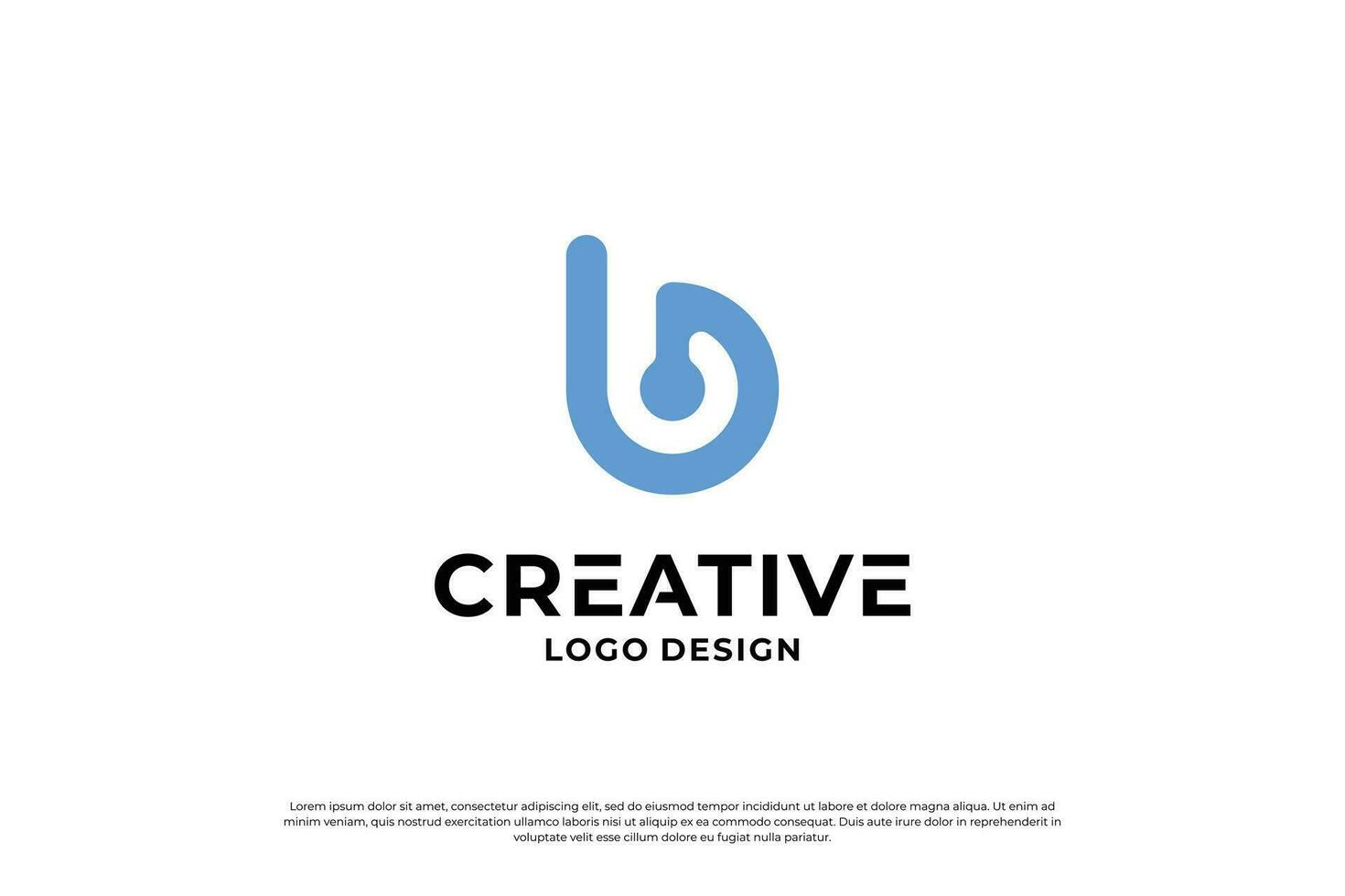 Letter B logo design template. Creative initial letters B logo symbol. vector
