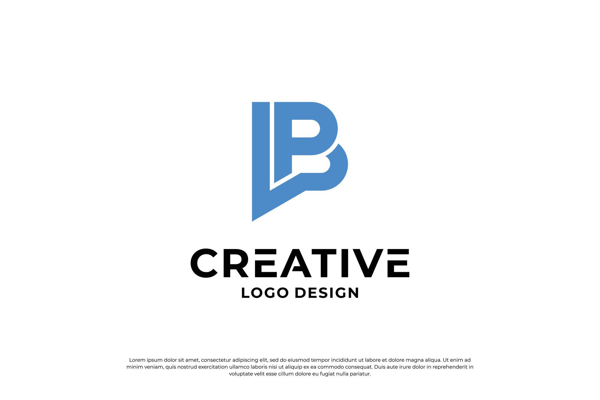 Letter BP logo design template. Initial letters BP. Symbol BP. Creative