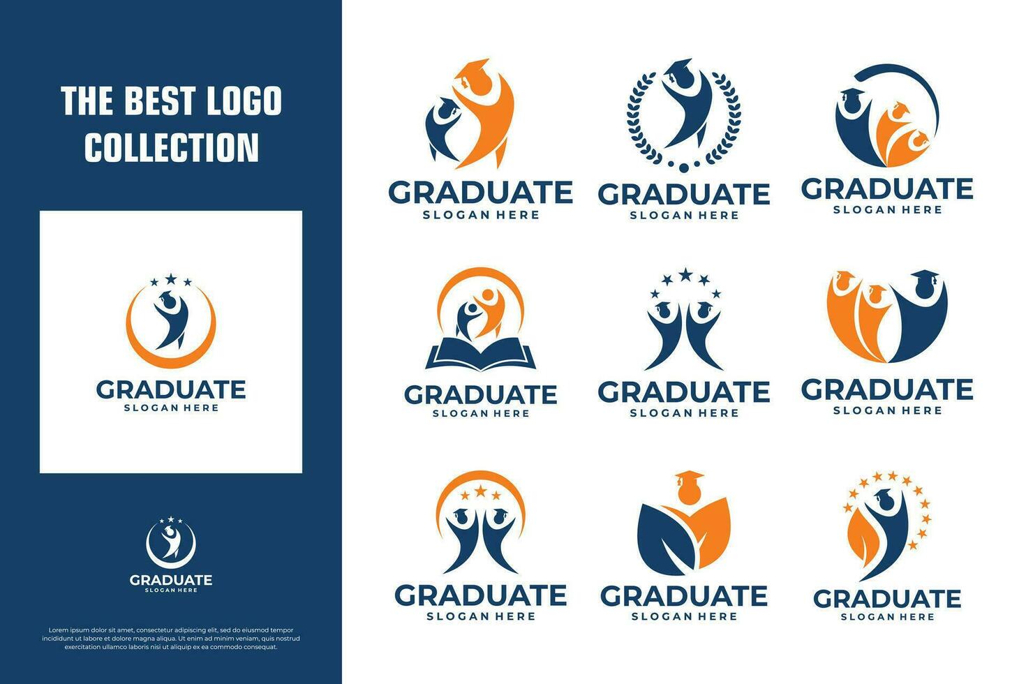 collection of university, college logo design with emblem concept vector