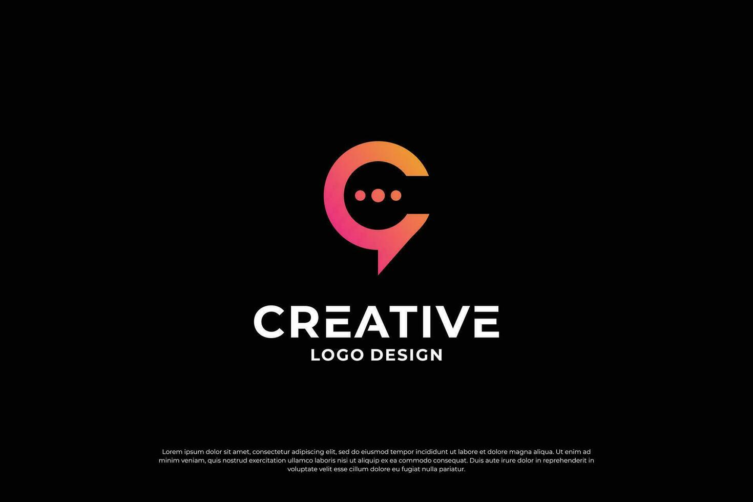Letter C logo design template. Creative initial letters C logo design symbol. vector