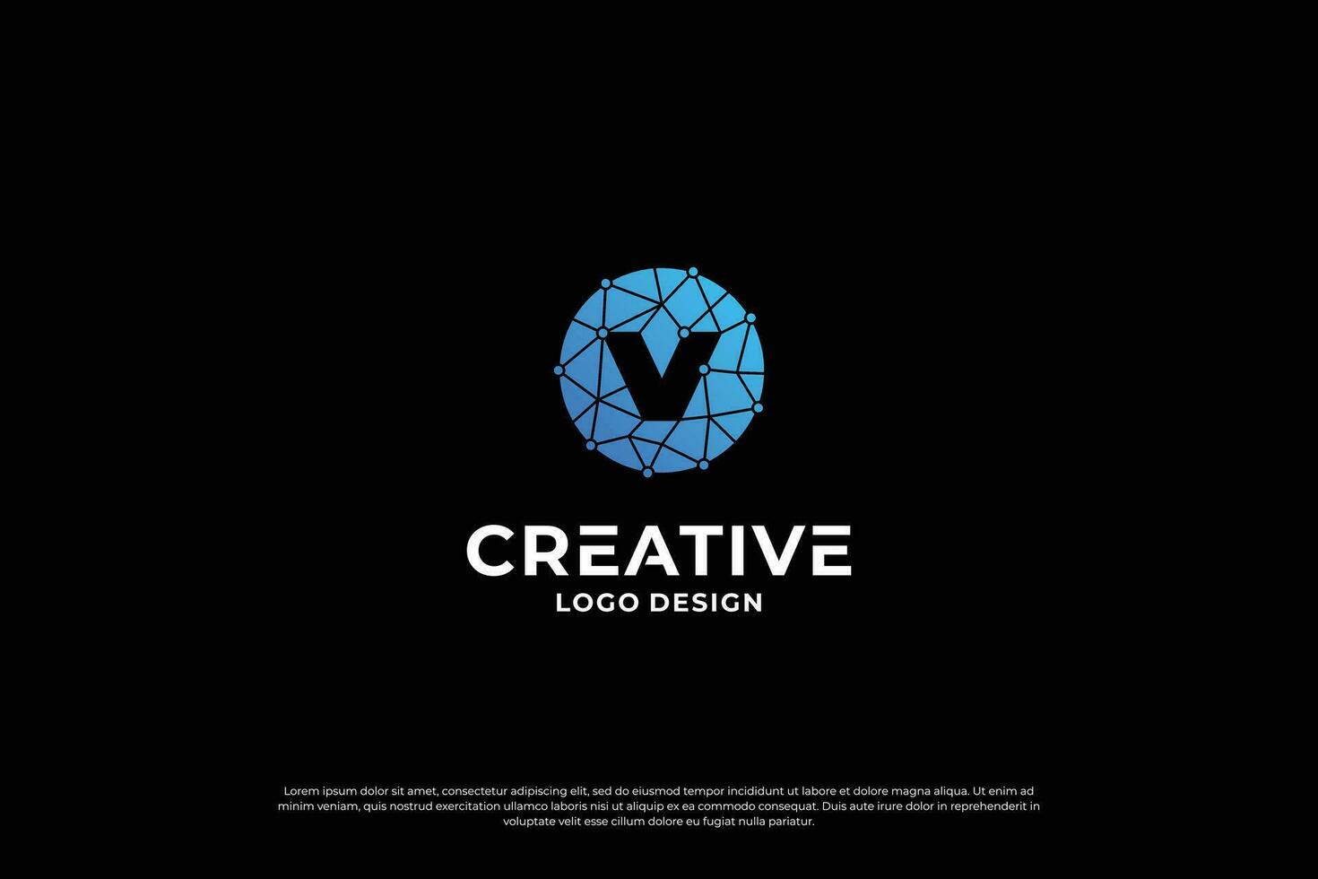 Letter v logo design template. Initial letters v. Creative v symbol. vector