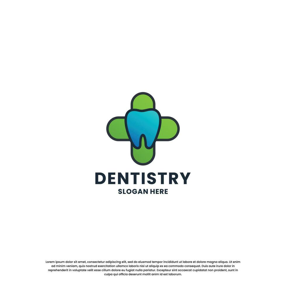 dental health logo design. dentist, dentistry logo template. vector