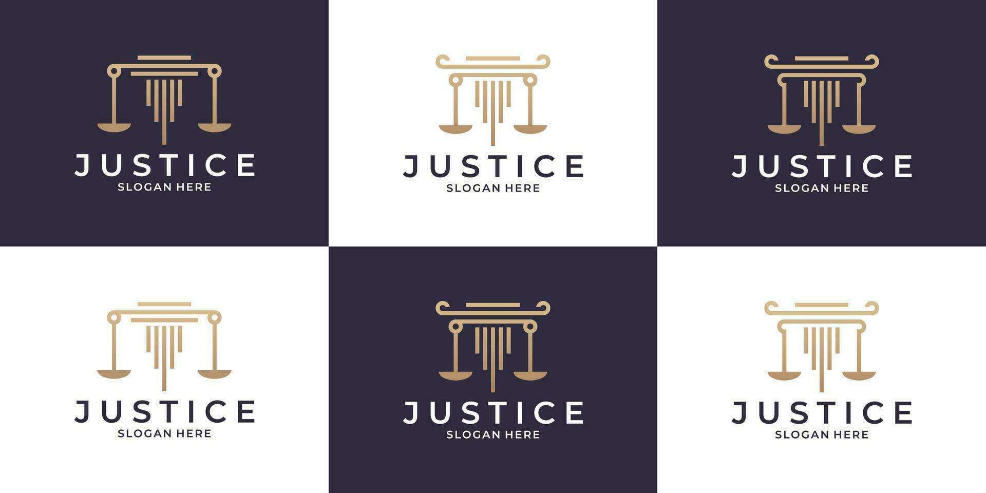 law firm, justice, law yer logo design collections vector