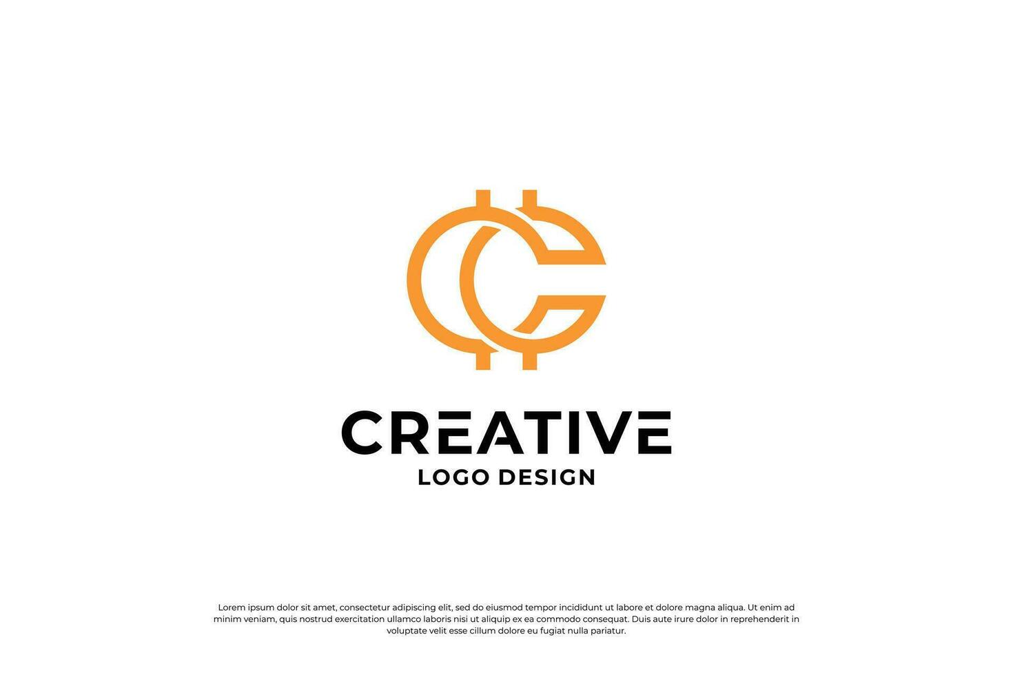 Letter C logo design template. Creative initial letters C logo design symbol. vector