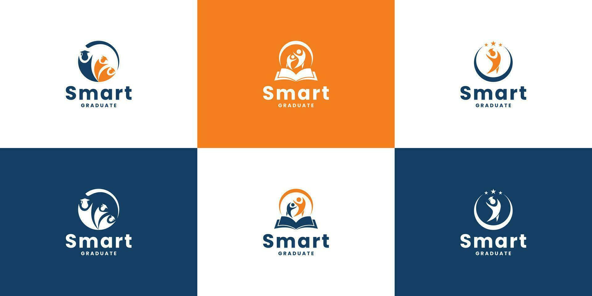 conjunto de educación logo diseño para Universidad y colegio academia. vector