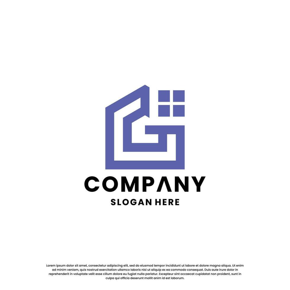 letter G monogram logo design inspiration. Initial logo for business identity. vector