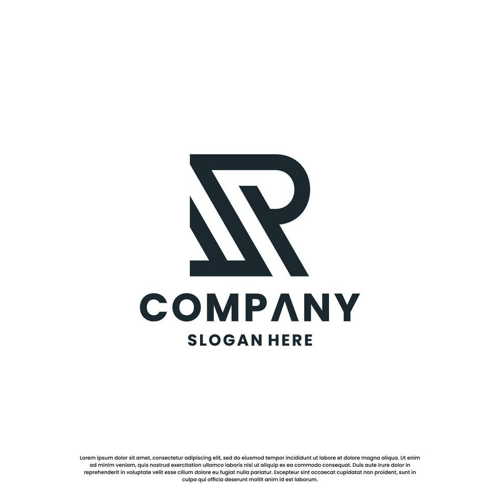 monogram letter R logo design creative. initials for your company identity. vector