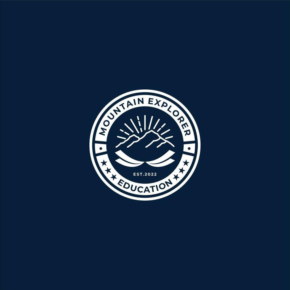 School emblem logo design inspiration vector