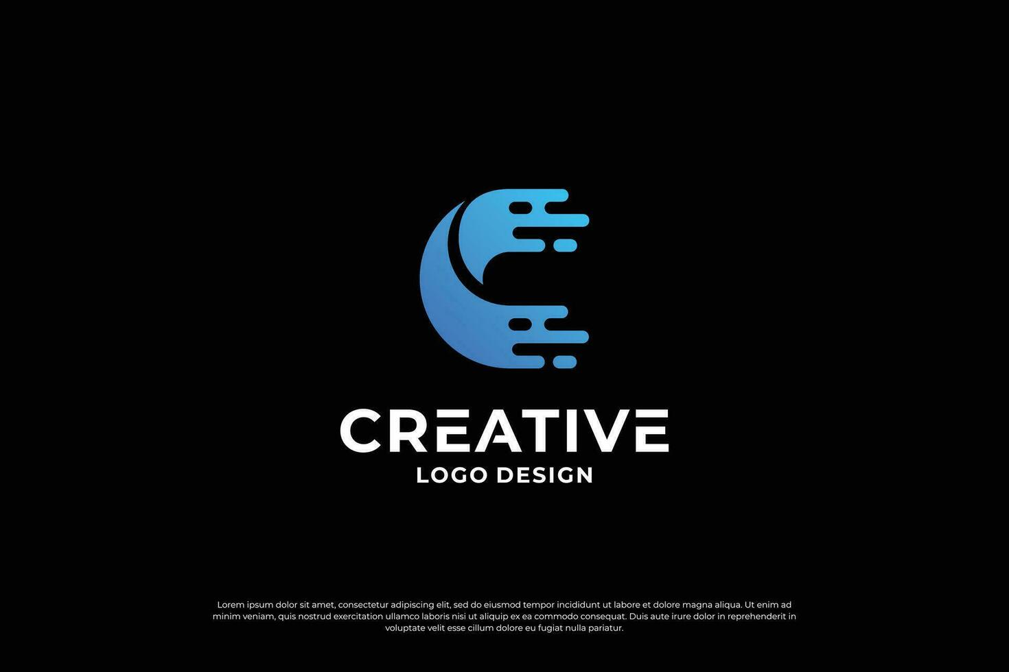 letra C logo diseño modelo. creativo inicial letras C logo diseño símbolo. vector