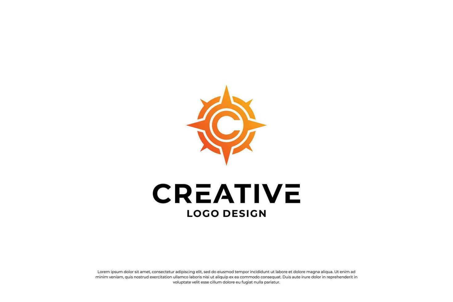 Letter C logo design template. Creative initial letters C logo design symbol. vector