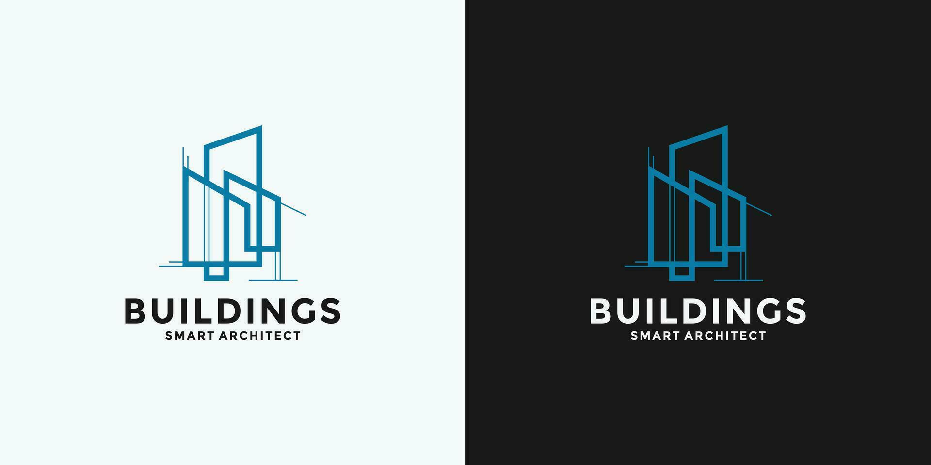 edificio construcción logo diseño para tu negocio vector