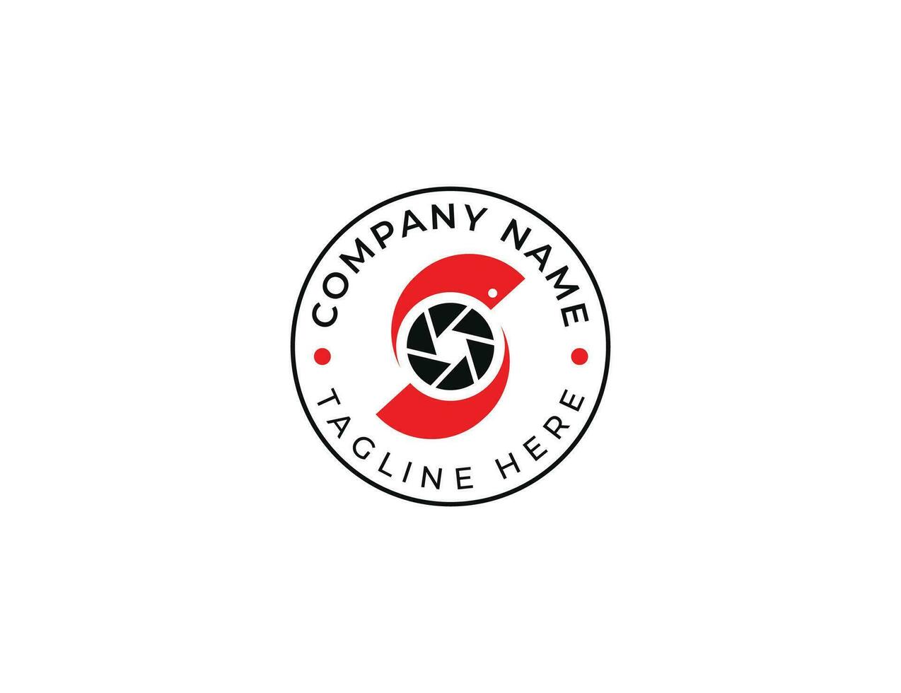 initial Letter S Lens Shutter Photography Badge Seal Logo Concept sign icon symbol Element Design. Camera, Photographer Logotype. Vector illustration template