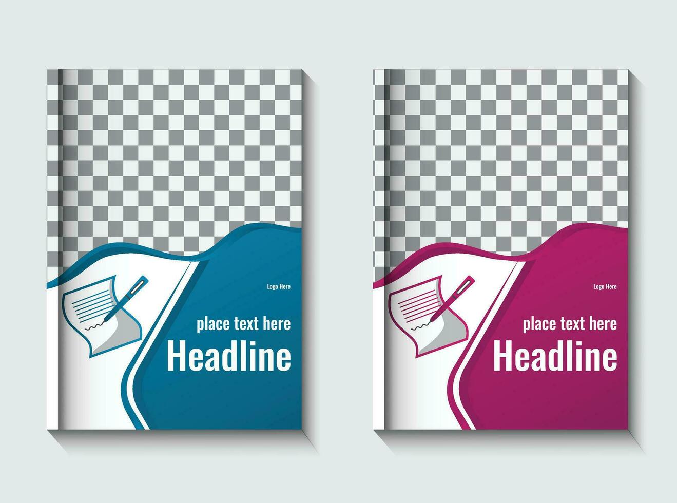 Annual report brochure flyer design template vector, Leaflet, presentation book cover templates. vector