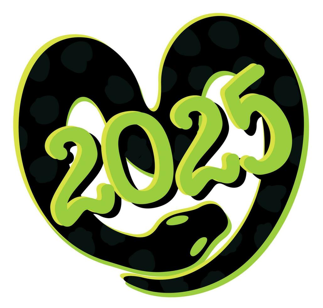 2025. Chinese year of snake. Bright isolated illustration 36164668