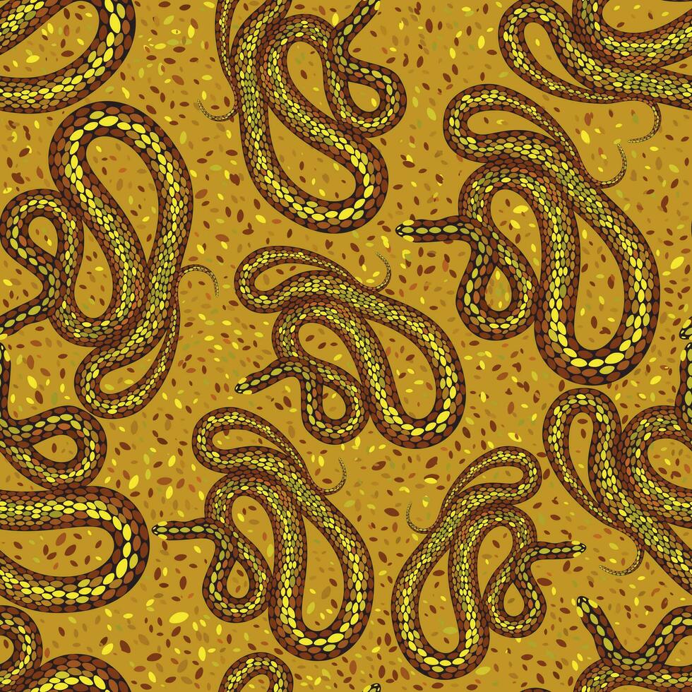 Vector seamless colorful pattern with snakes 36164674 Vector Art at