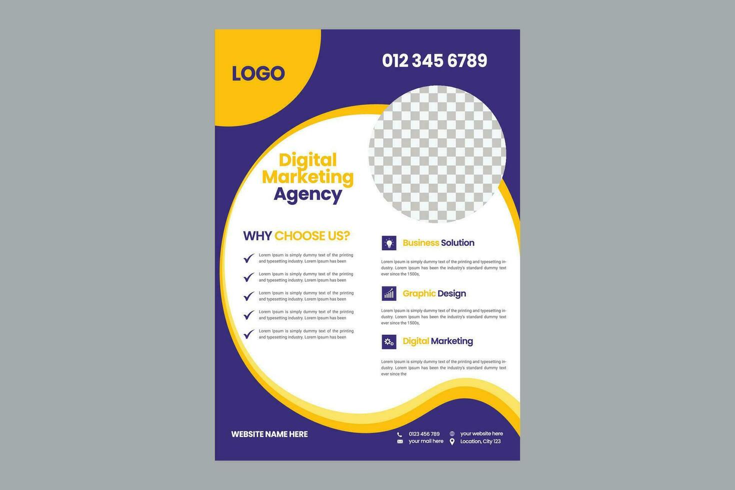Annual report brochure flyer design template vector, Leaflet, presentation book cover templates, layout in A4 size vector